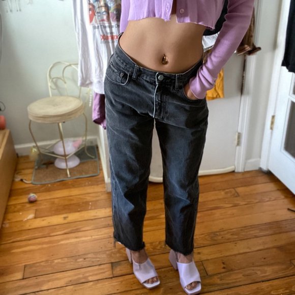 Vintage CK Grey Denim with Raw Hem - Picture 4 of 9